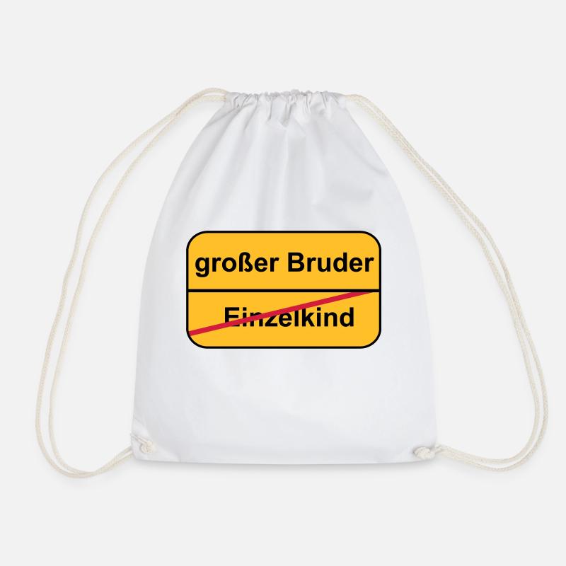 großer Bruder - Turnbeutel - Weiß