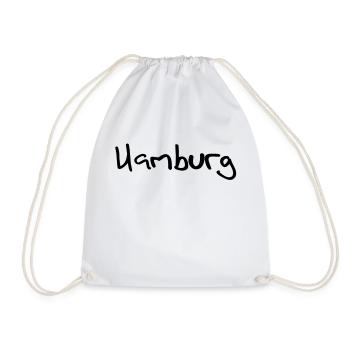 hamburg - Turnbeutel - Weiß - Vorne