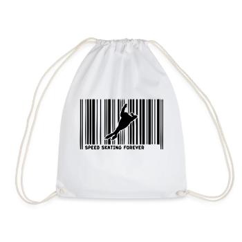 Barcode Eisschnelllauf skateur2 - Turnbeutel - Weiß - Vorne