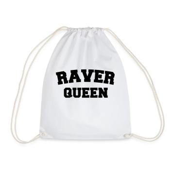 Raver Queen - Turnbeutel - Weiß - Vorne