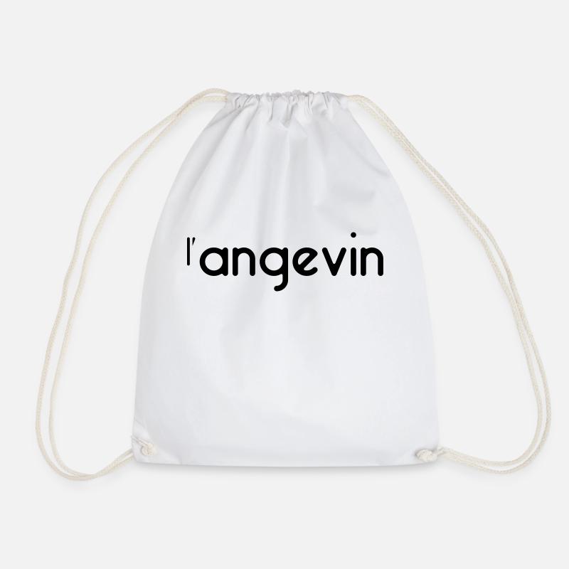 The Angevin - Customizable - Drawstring Bag - white
