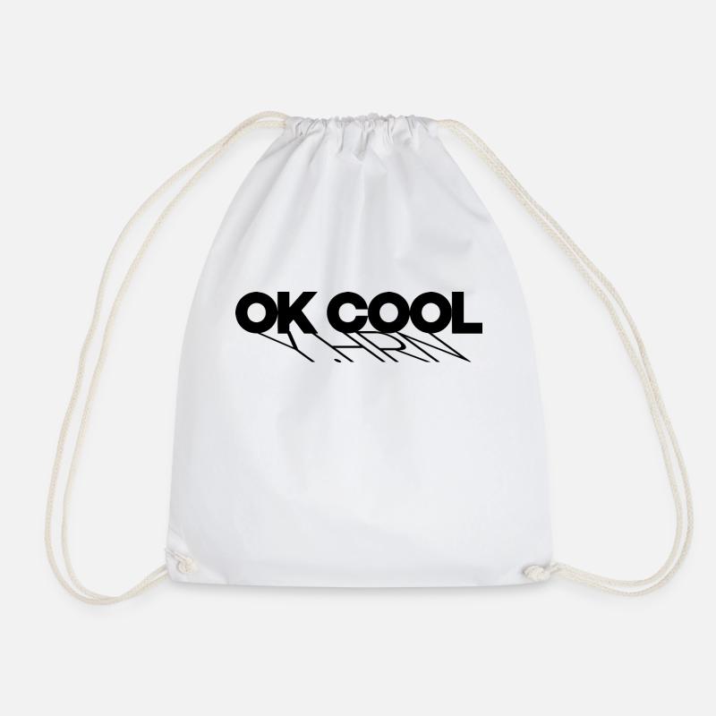 ok cool T-Shirt - Turnbeutel - Weiß
