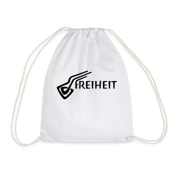 freedom - Drawstring Bag - white - Front
