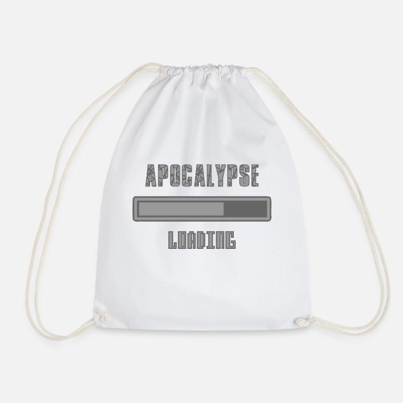 Apokalypse wird geladen Loading Geschenkidee - Turnbeutel - Weiß
