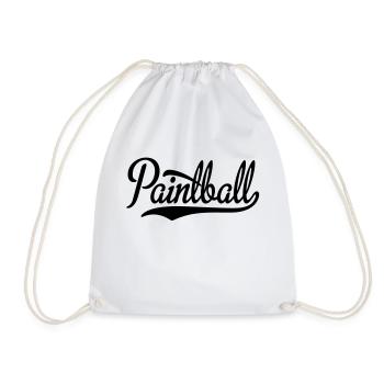 paintball - Turnbeutel - Weiß - Vorne
