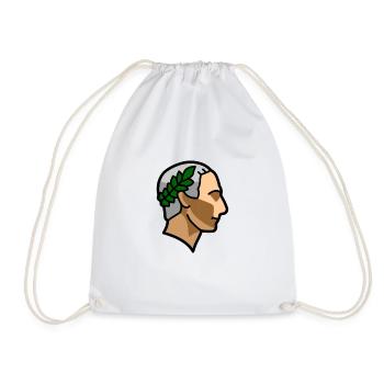 Random 012 Caesar - Drawstring Bag - white - Front