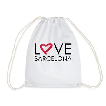love barcelona - Turnbeutel - Weiß - Vorne
