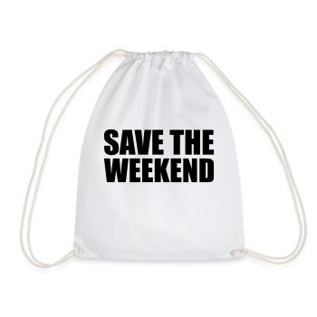 Save the Weekend - Turnbeutel - Weiß - Vorne