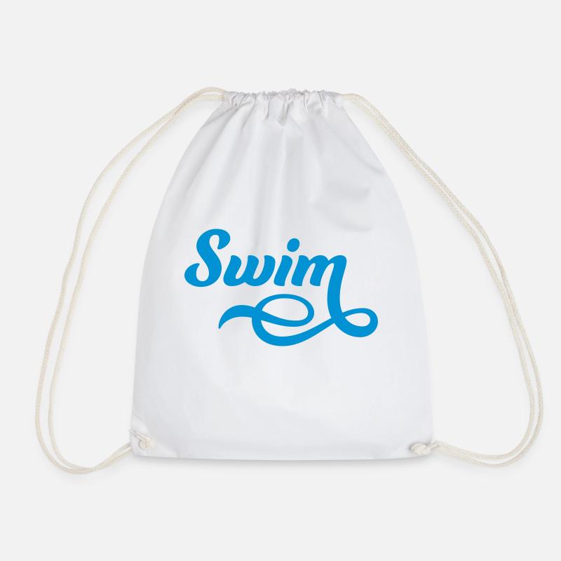schwimmen - Turnbeutel - Weiß