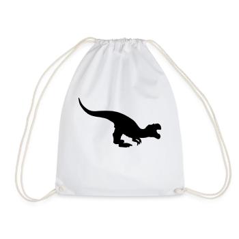 Dinosaurier primeval times Urzeit TRex T-Rex Earth - Turnbeutel - Weiß - Vorne
