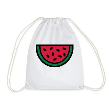 Melon - Drawstring Bag - white - Front