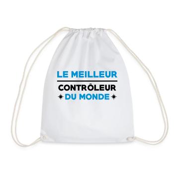 Contrôleur / Controleur / Bus / Transport - Sac de sport léger - blanc - Devant