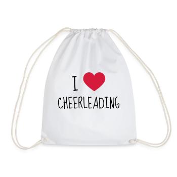 Cheerleading Cheerleader Sport Sportler Spieler - Turnbeutel - Weiß - Vorne