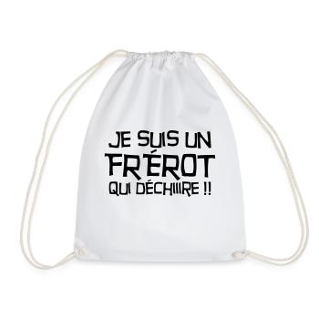 Frère Frangin Frere Naissance Bébé Frérot - Sac de sport léger - blanc - Devant