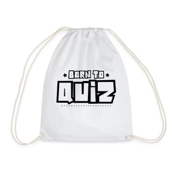 Born to quiz 2018 - Drawstring Bag - white - Front