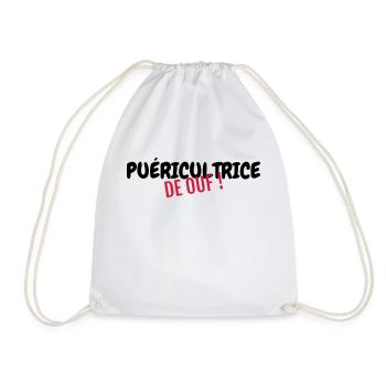 Nursery Nurse Kinderpflegerin Puéricultrice Baby - Drawstring Bag - white - Front