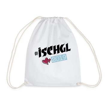 ischgl 2019 herzchen - Turnbeutel - Weiß - Vorne