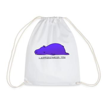 Je vous hippopotame - Sac de sport léger - blanc - Devant