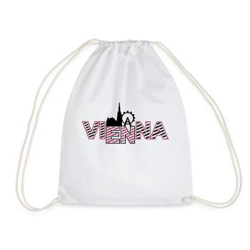 Vienna - Drawstring Bag - white - Front