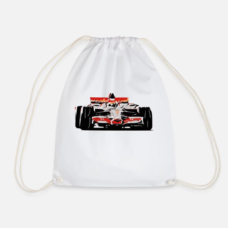 Voiture de course - Sac de sport léger - blanc