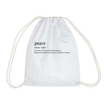 LA PAIX; - Sac de sport léger - blanc - Devant