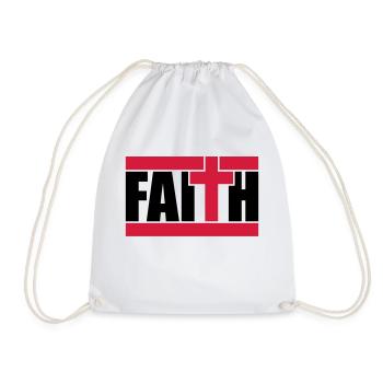 Religion Logo Text - Turnbeutel - Weiß - Vorne