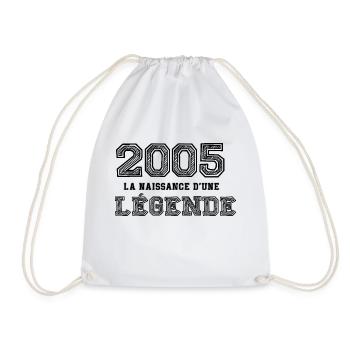 2005 la naissance d'une légende - Sac de sport léger - blanc - Devant