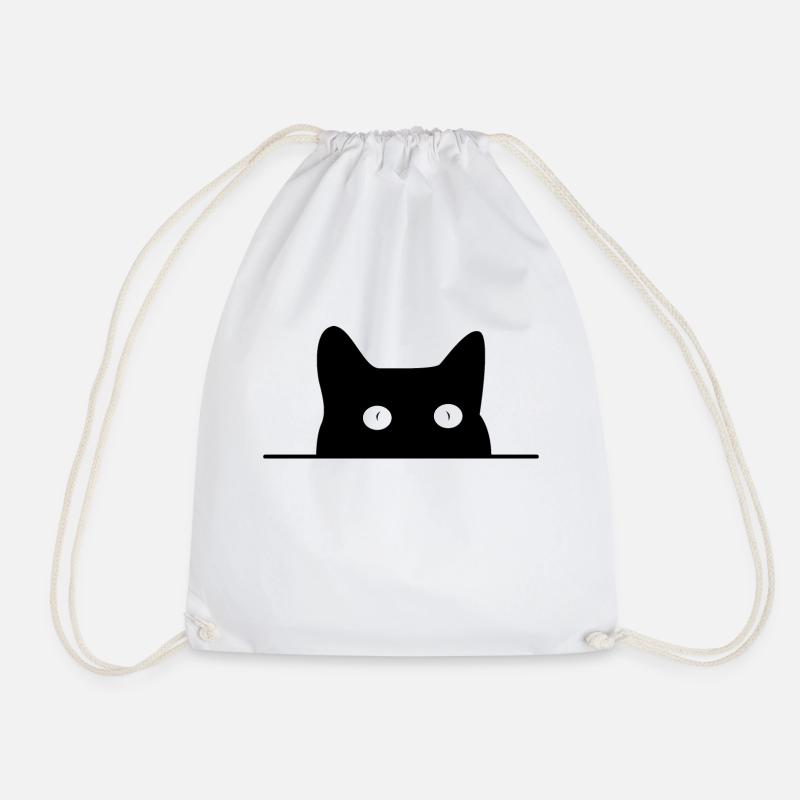 Katze - Turnbeutel - Weiß