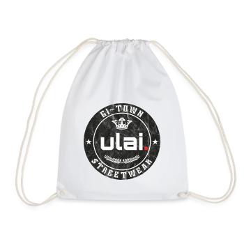 GI-TOWN Streetwear - Ulai - vintage retro - Turnbeutel - Weiß - Vorne