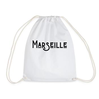 marseille - Sac de sport léger - blanc - Devant