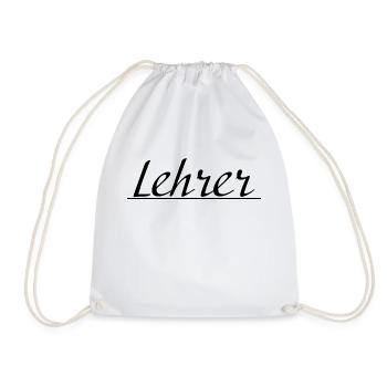 Lehrer Tshirt - Turnbeutel - Weiß - Vorne
