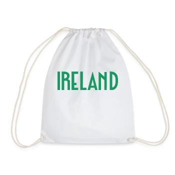 Ireland - Drawstring Bag - white - Front
