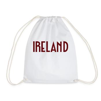 Ireland - Drawstring Bag - white - Front