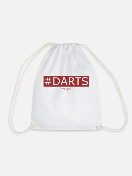 Darts Leidenschaft Passion Spieler Fans Geschenk - Turnbeutel - Weiß