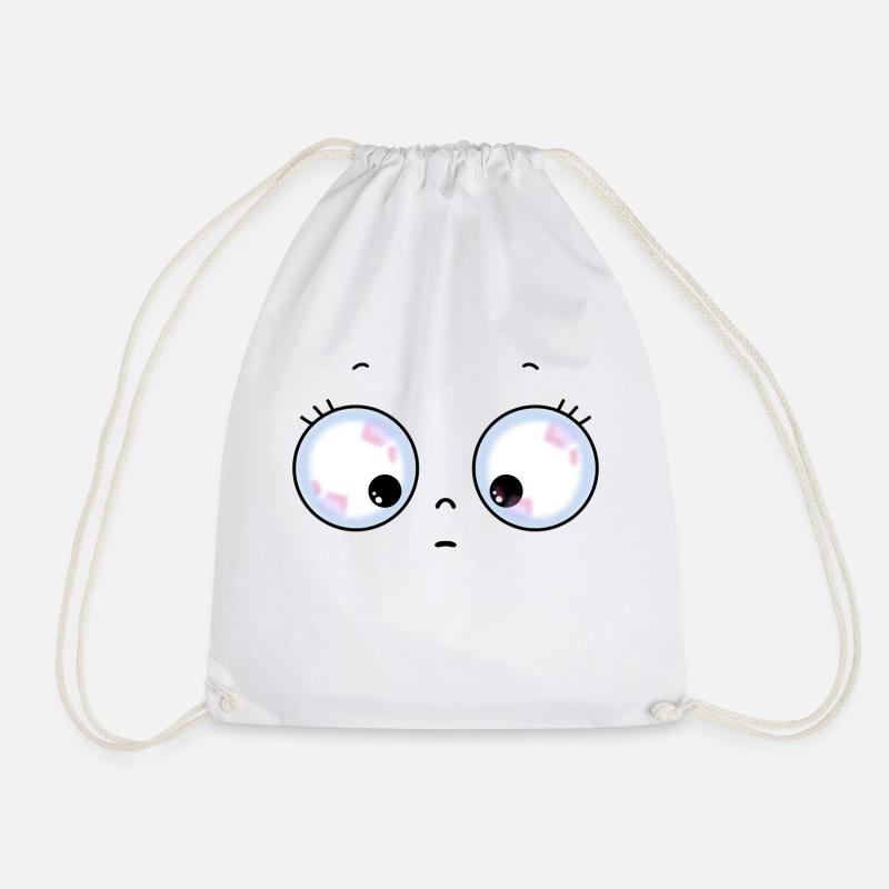 Cute eyes - Turnbeutel - Weiß