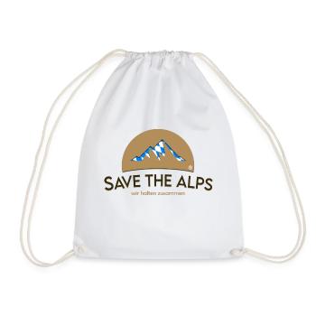 Save The Alps Bayern - Turnbeutel - Weiß - Vorne