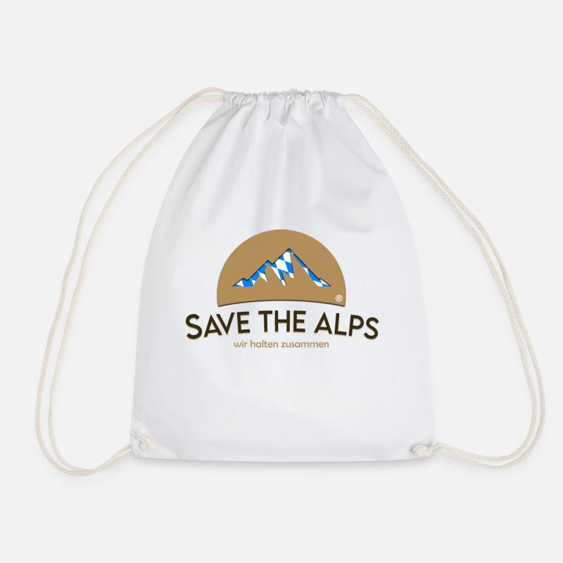 Save The Alps Bayern - Turnbeutel - Weiß