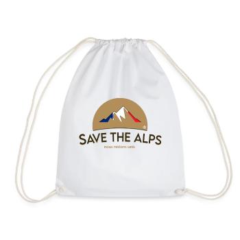 Save The Alps France - Turnbeutel - Weiß - Vorne