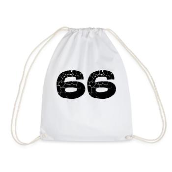 Maillot à 66 numéros - Sac de sport léger - blanc - Devant