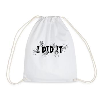 i did it. Congratulations, passed and diploma - Drawstring Bag - white - Front