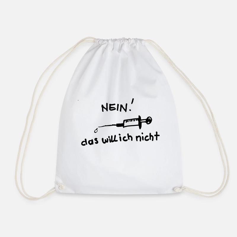 Impfung, nein danke - Turnbeutel - Weiß