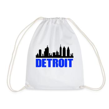 Detroit - Drawstring Bag - white - Front