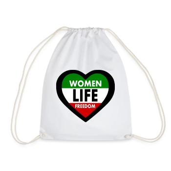 Women life freedom - Turnbeutel - Weiß - Vorne