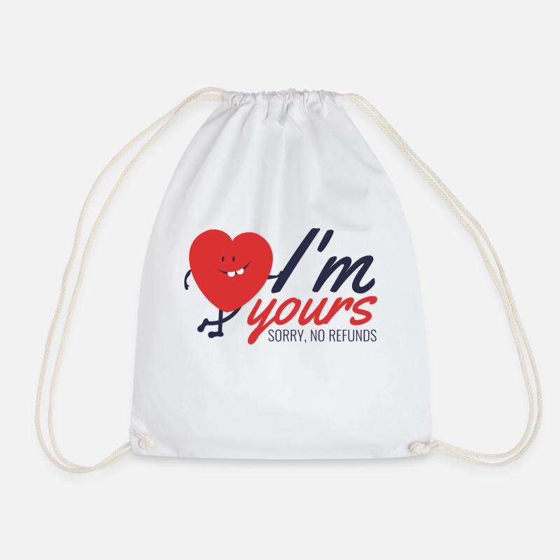 i am yours - ich gehöre dir - Turnbeutel - Weiß