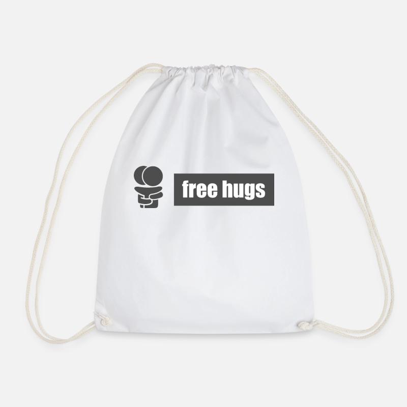 Free hugs V.1 - Turnbeutel - Weiß