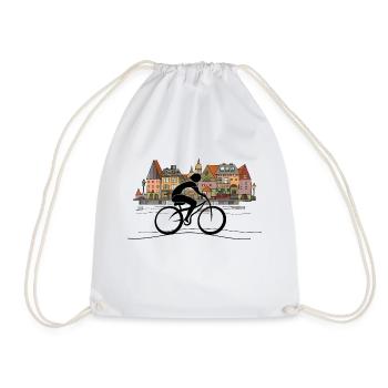 Cycliste - Sac de sport léger - blanc - Devant