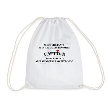 Campingspruch 1 - Turnbeutel - Weiß - Vorne