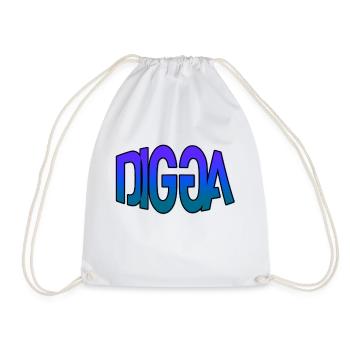 DIGGA - Turnbeutel - Weiß - Vorne