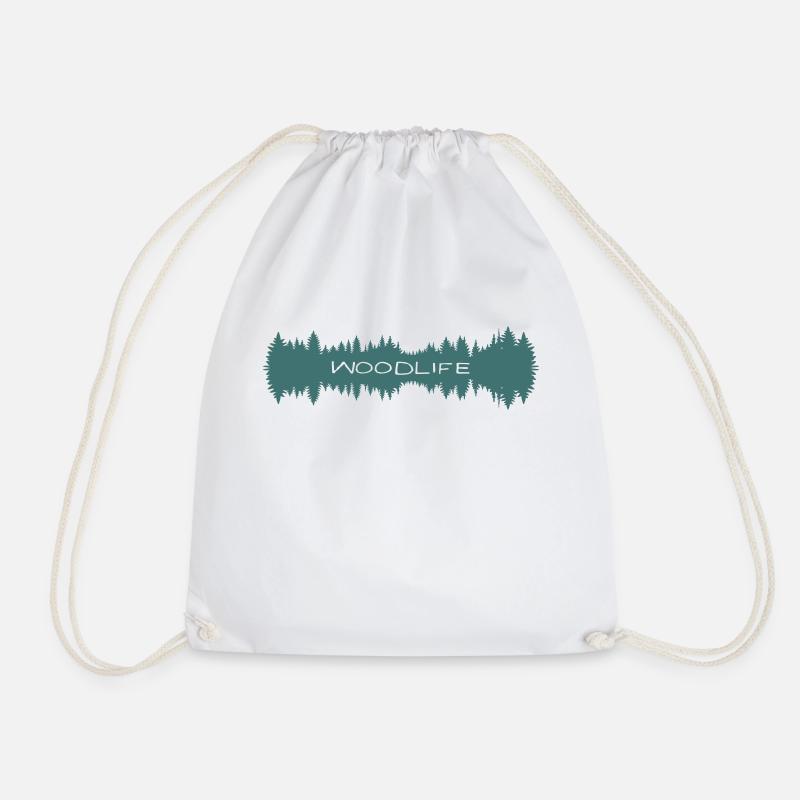Woodlife - Drawstring Bag - white