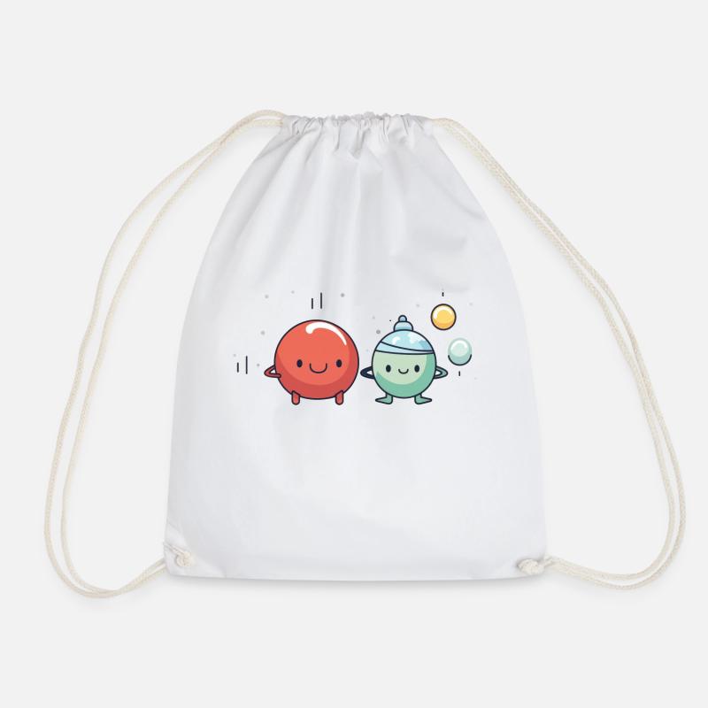 Cute Marbles - Turnbeutel - Weiß
